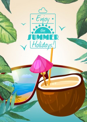 Enjoy The Summer Holiday with Coconut Cocktail